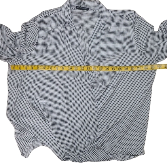 Adrianna Papell Oversized Long Sleeve Wrap Front Blouse Size Large - Picture 6 of 10